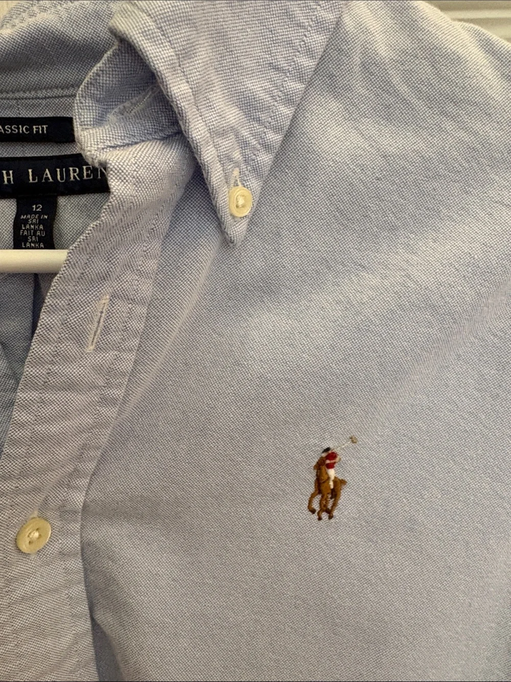 Ralph Lauren Boys Button-Down Shirts Pink, Blue, White Stripe size 12 lot of 3!